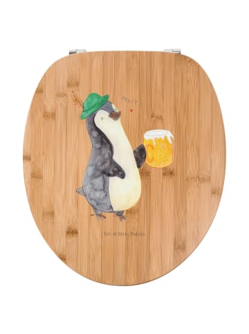 Mr. & Mrs. Panda WC Sitz Pinguin Bier ohne Spruch in Braun