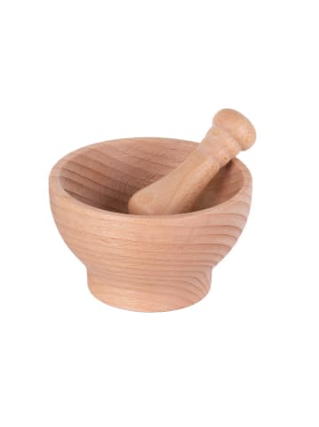 Practic Mörser aus Buchenholz in Braun, (B) 10,5 x (H) 6,5 cm
