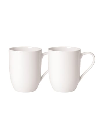 Villeroy & Boch 2er Set Kaffeebecher For Me in Weiß 290 ml in weiß