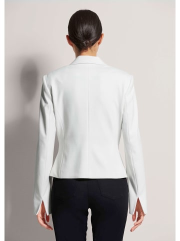 MADELEINE Kurzer Jersey-Blazer mit Ziernähten in wollweiß