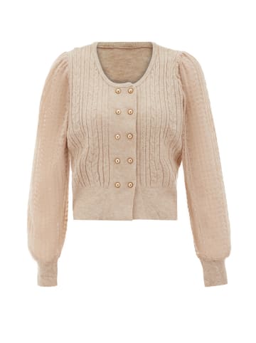 NAEMI Strickjacke in Beige