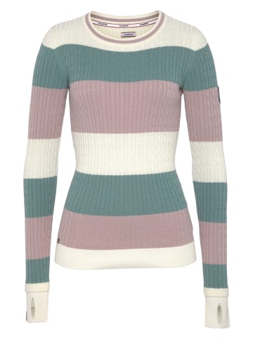 Kangaroos Rundhalspullover in offwhite-rosa