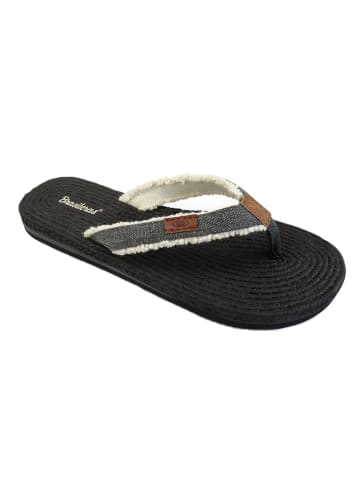 Brasileras Zehentrenner "Lino" in Schwarz