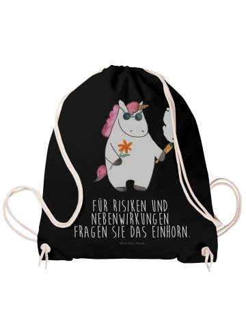 Mr. & Mrs. Panda Sportbeutel Einhorn Woodstock mit Spruch in Schwarz