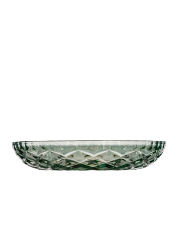 Lyngby Glas Teller Sorrento in Grün
