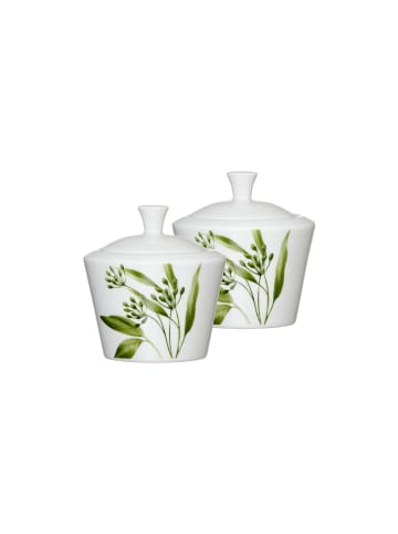 Ritzenhoff & Breker 2er Set Zuckerdosen Evora ø 9 cm weiß-grün in weiß-grün
