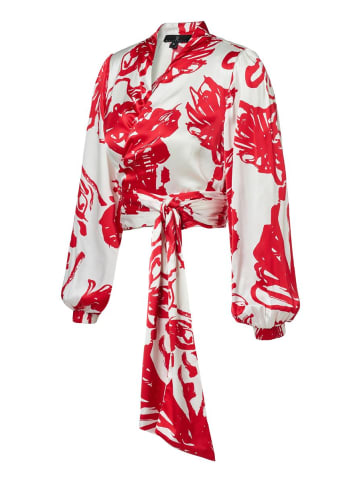Mart Visser Carly Bluse mit Print, Rot/Weiß