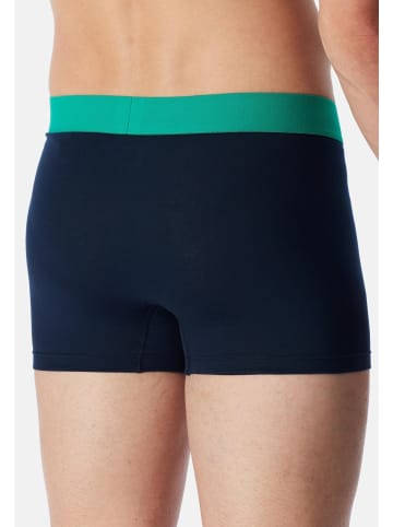 Schiesser Retro Short / Pant 95/5 Cotton in Blau / türkis / grün
