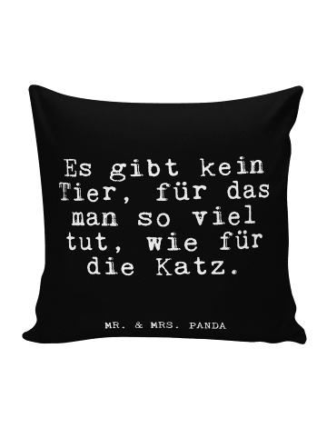 Mr. & Mrs. Panda wohnzimmer kissen Es gibt kein Tier,... mit Spruch in Schwarz