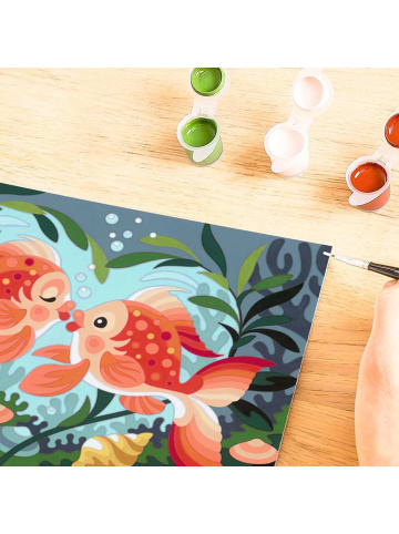 Ravensburger Malprodukte CreArt, Malen nach Zahlen Kinder - Verliebte Fische Malen nach Zahlen Kinder Ab 9 Jahre in bunt