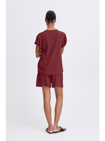 b. young Kurzarm-Bluse BYFILINEN Regular fit in Tawny Port