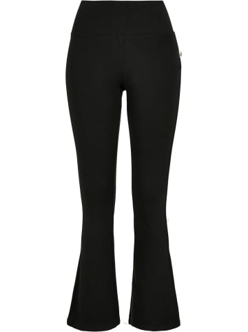 Urban Classics Urban Classics Damen Ladies Organic Interlock Bootcut Leggings in black