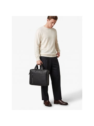 Strellson Kennington Aktentasche Leder 40 cm Laptopfach black