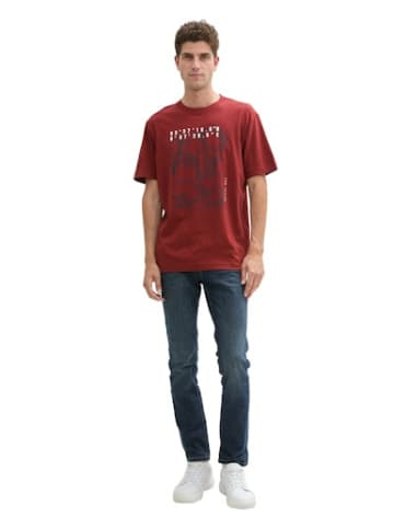Tom Tailor Print T-Shirt für Herren in rot