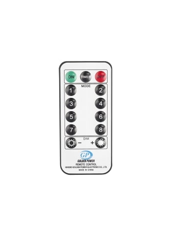 MARELIDA LED Weihnachtslichterkette 80LED 8 Funkt. Fernb. L: 9,5m in grün