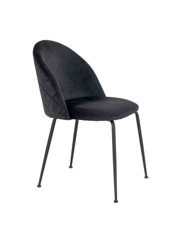 ebuy24 Esszimmerstuhl Geneve Schwarz 2er Set