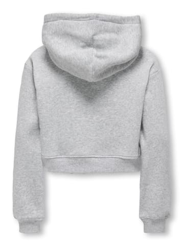 KIDS ONLY Kapuzensweatshirt KOGSWEAT L/S HOODIE SHORT in light grey melange