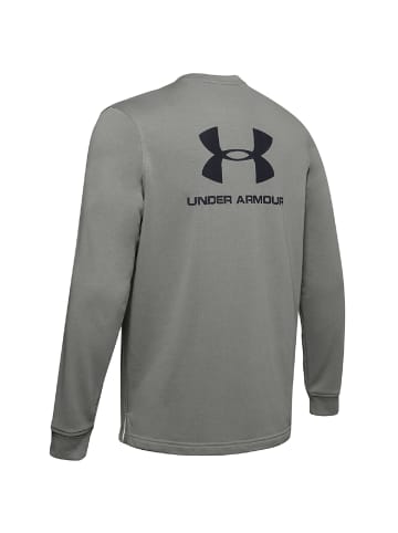 Under Armour Sweatshirt Sportstyle Terry Logo Crew Long Sleeve in gruen