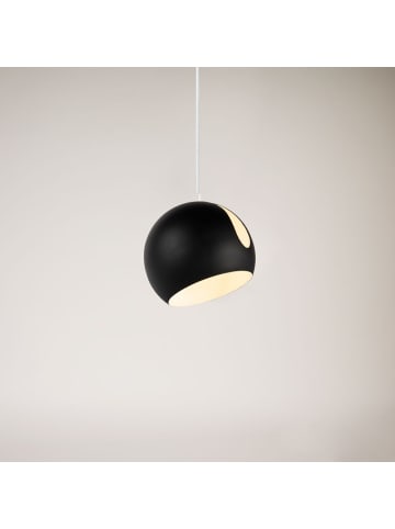 s.LUCE Pendelleuchte Ball tauschbarer Schirm in Schwarz