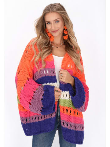 IZIA Cardigan in blue multicolor