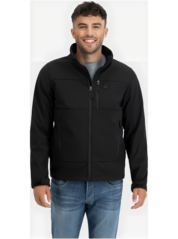 Vintage Industries Softshelljacke in Schwarz