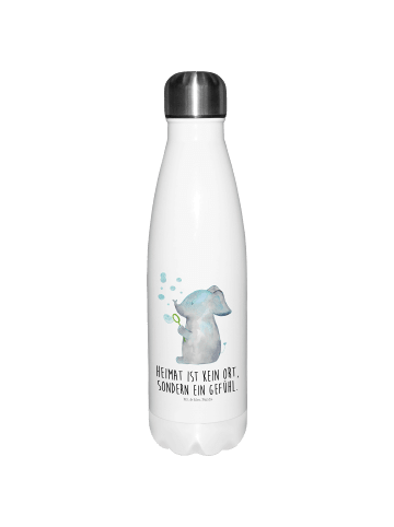 Mr. & Mrs. Panda Trinkflasche Elefant Seifenblasen mit Spruch in Weiß