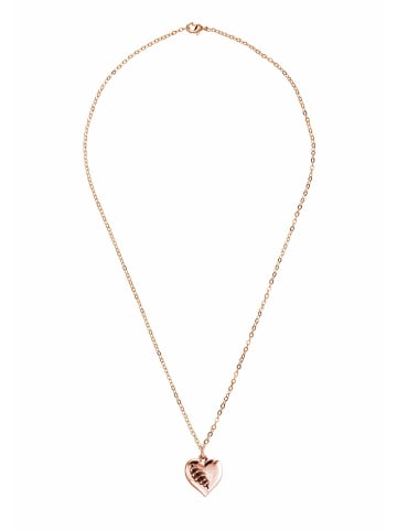 Gemshine Halskette mit Anhänger HERZ: GEBROCHEN UND WIEDERGEHEILT in rose gold coloured