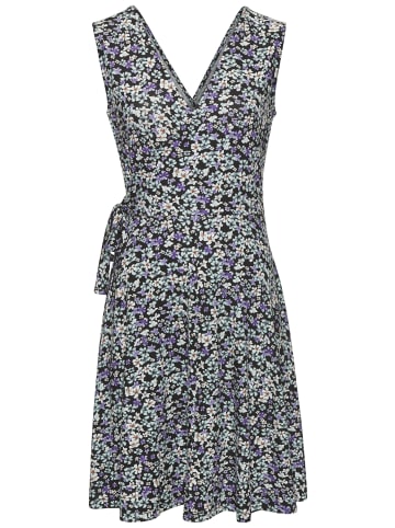 Vivance Jerseykleid in lila-türkis-creme geblümt