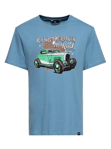 King Kerosin King Kerosin T-Shirt Hotrod Service in blau