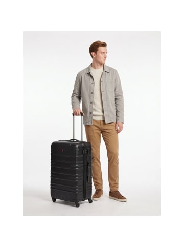 Wenger Amplar Evo 4 Rollen Trolley L 75 cm mit Dehnfalte black