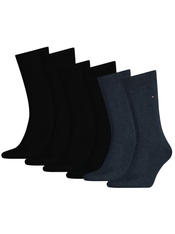 Tommy Hilfiger Socken 6er Pack in Schwarz(2x)/Blau