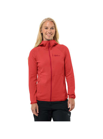 Jack Wolfskin Fleecejacke Kolbenberg Hooded in Rot4555