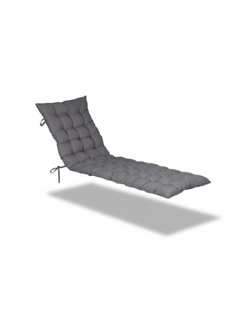 relaxdays Bankauflage in Grau - (B)180 x (H)7 x (T)50 cm