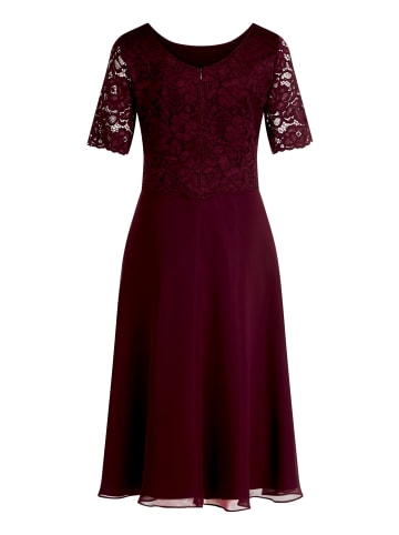 Vera Mont Cocktailkleid mit Spitze in Strong Aubergine