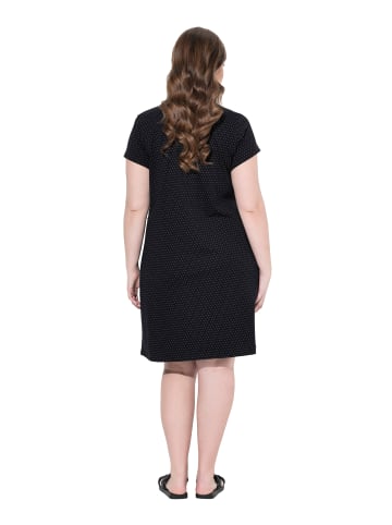 Ulla Popken Jerseykleid in schwarz