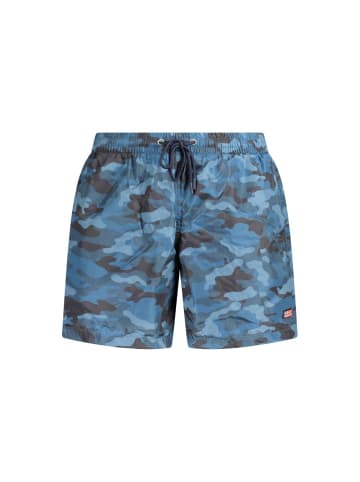 NORWAY 1963 Blaue Polyester-Badeshorts