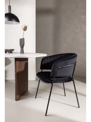 ebuy24 Esszimmerstuhl Selma schwarz 2er Set