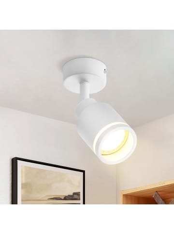 ZMH Deckenleuchte in Weiß 1-flammige GU10 Moderne Metall