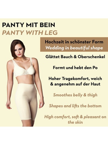 MISS PERFECT Shapewear Hose mit Bein in Champagner