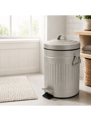 relaxdays Kosmetikeimer in Grau - 5 Liter