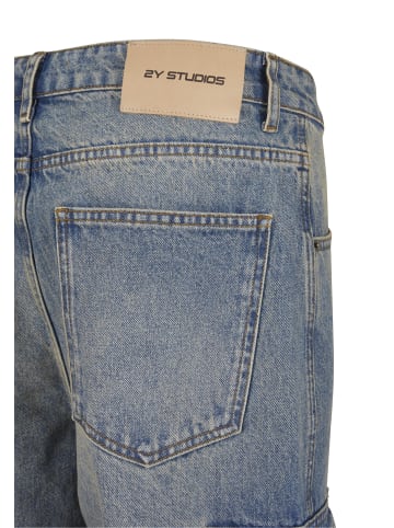 2Y Studios Cargo Trouser in vintage blue