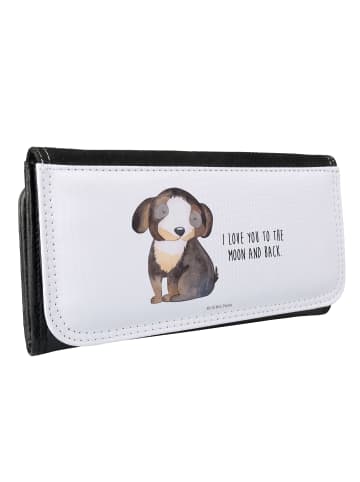 Mr. & Mrs. Panda Portemonnaie für Damen Hund Entspannen mit Spruch in Weiß