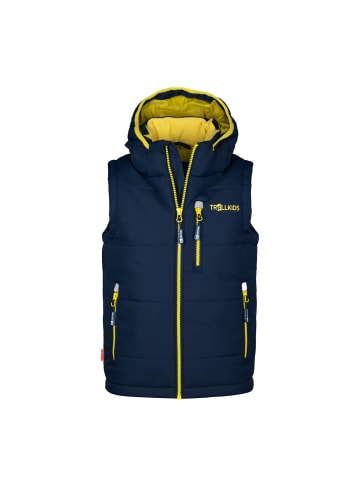 Trollkids Funktionsweste Narvik XT in navy/hazy yellow