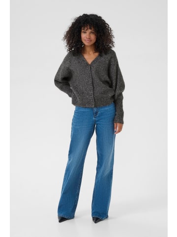 Kaffe Strickjacke KAcuba Regular fit in Dark Grey Melange