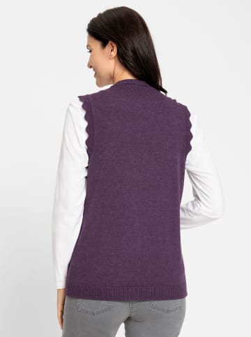 WITT WEIDEN Strickweste in traube-meliert