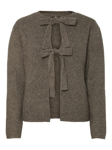 Pieces Strickjacke in Morel