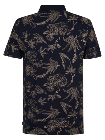 Petrol Industries Piqué-Poloshirt Engine in Blau