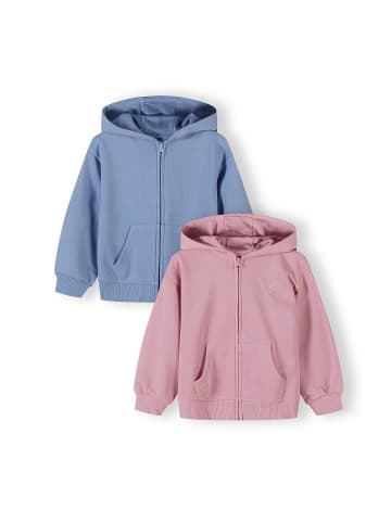 Minoti 2-er Pack Kapuzensweatshirt 30FLEECE110 in hellpink