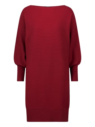 Zero  Strickkleid strukturiert  U-Boot Ausschnitt in Cabernet