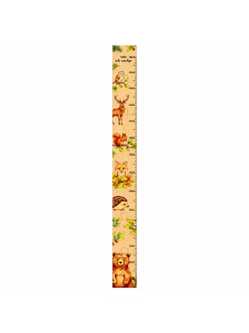 Messlatte "Waldtiere" in Natur - 50-180 cm